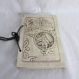 VTG 1982 Ceramicraft Father's Day Plaque Duncan Enterprises Ceramic Book Decor